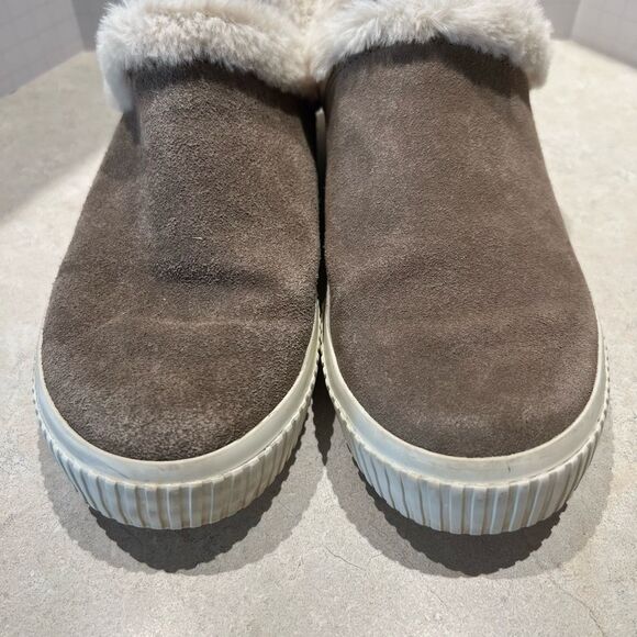 Timberland Women’s Suede Slip-On Shoes with Faux Fur Lining -‎ Size 8, Preloved - Picture 8 of 13